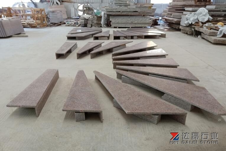 Red Granite G562 Maple Red Granite Steps Skirting