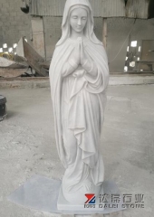 White Jade Marble Sculpture Virgin Mary