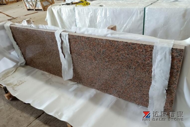 Red Granite G562 Small Slabs Polished Dalei Stone