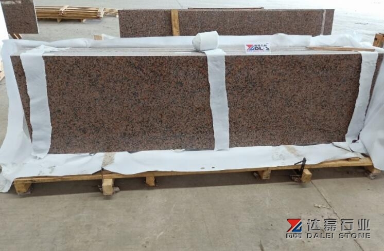Red Granite G562 Small Slabs Polished Dalei Stone