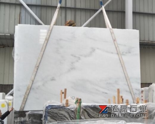Dalei Stone White Marble Big Slabs Grey Veins