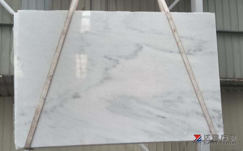Dalei Stone White Marble Big Slabs Grey Veins