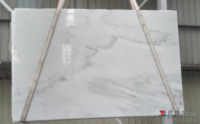 Dalei Stone White Marble Big Slabs Grey Veins