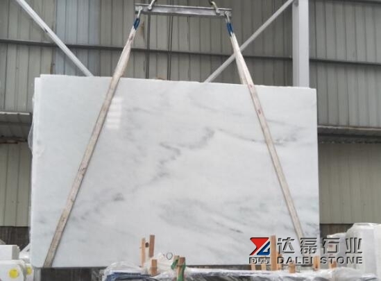 Dalei Stone White Marble Big Slabs Grey Veins