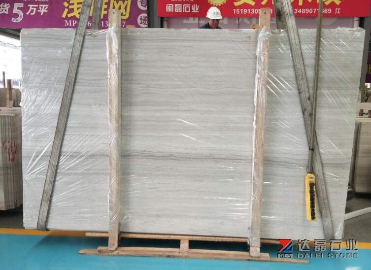 White Wooden Marble Big Slabs