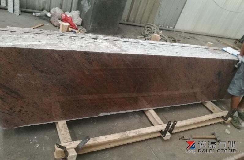 Multicolor Red Granite Small Slabs Polished Finish Wholesale