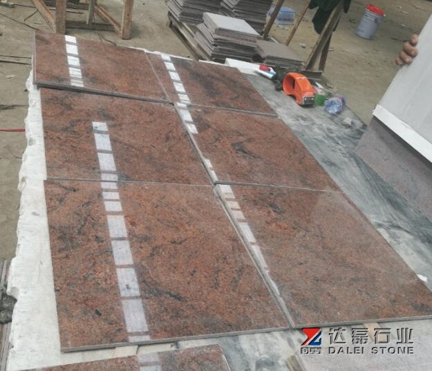 Multicolor Red Granite Small Slabs Polished Finish Wholesale