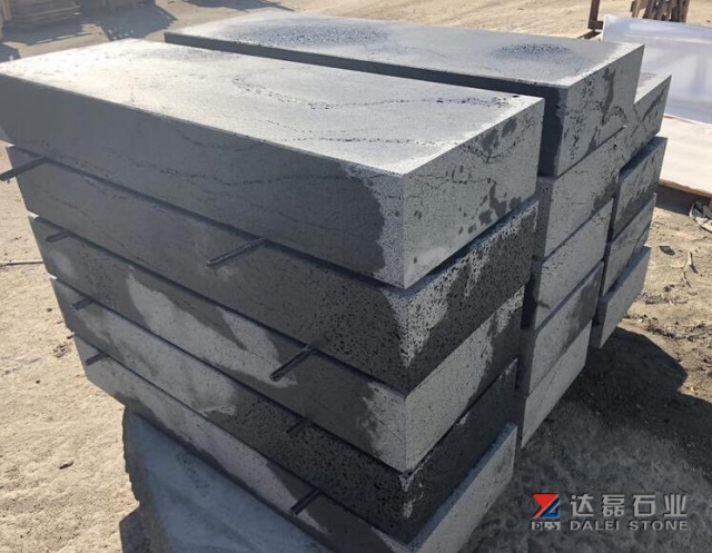 Black Basalt With Natural Ant Lines