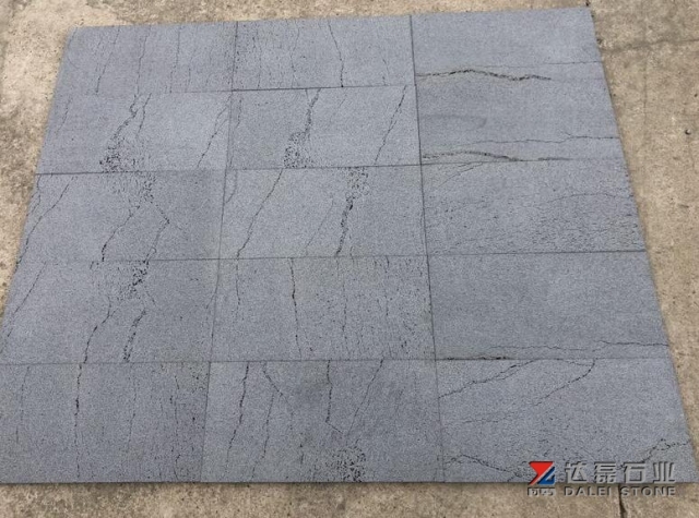 Black Basalt With Natural Ant Lines
