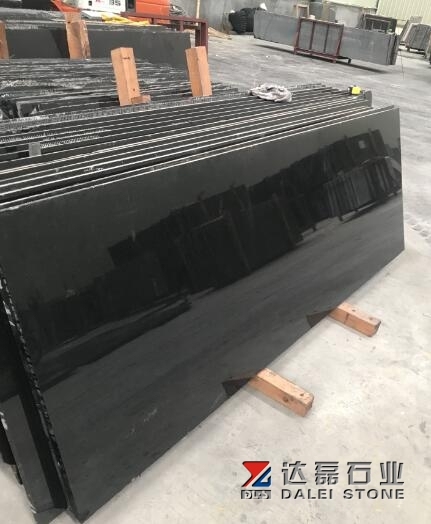 China New Black Small Slabs Polished