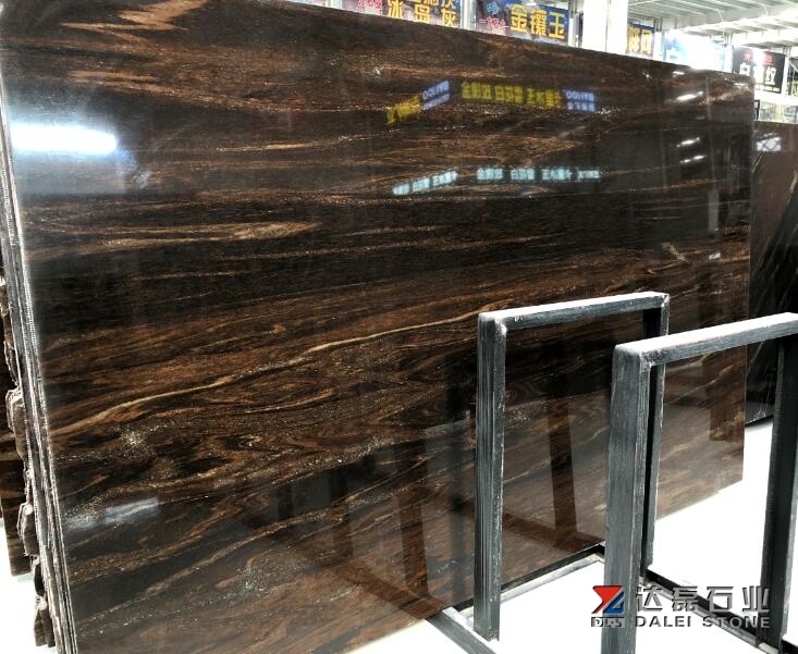 Dreamy Brown Granite Big Slabs Dalei Stone Wholesale