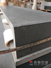 New Black Basalt Hainan Black Basalt Tiles Honed Finish Way