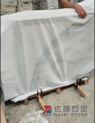 Dark Emperador Marble Tiles Water Jet Pattern and Carving
