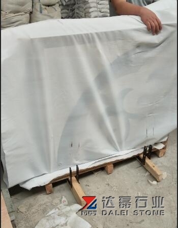 Dark Emperador Marble Tiles Water Jet Pattern and Carving
