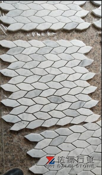 Carrara White Marble Mosaic Marble Tiles