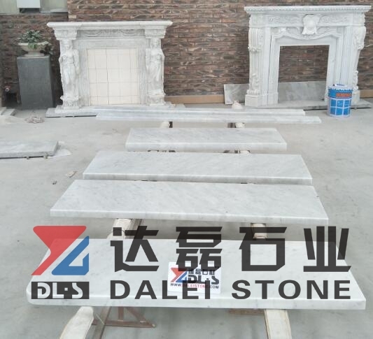 Carrara White Marble Tiles Polished and Honed