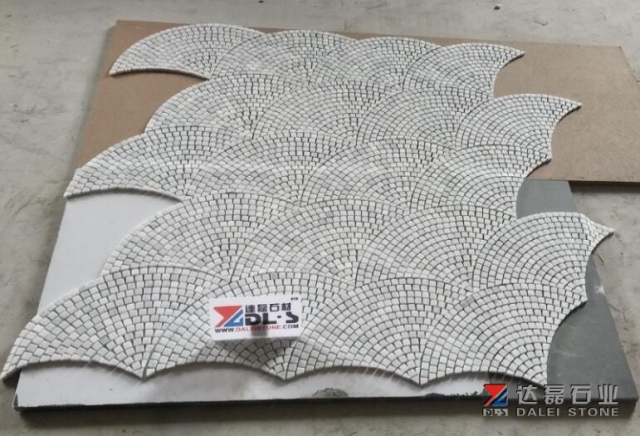 Carrara White Mosaic Tiles Polished