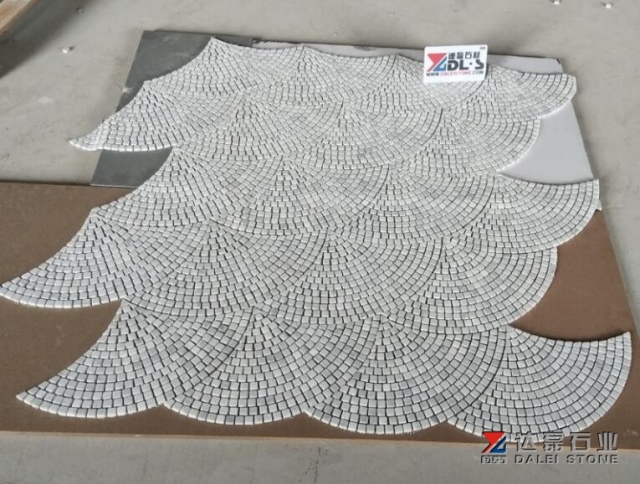Carrara White Mosaic Tiles Polished