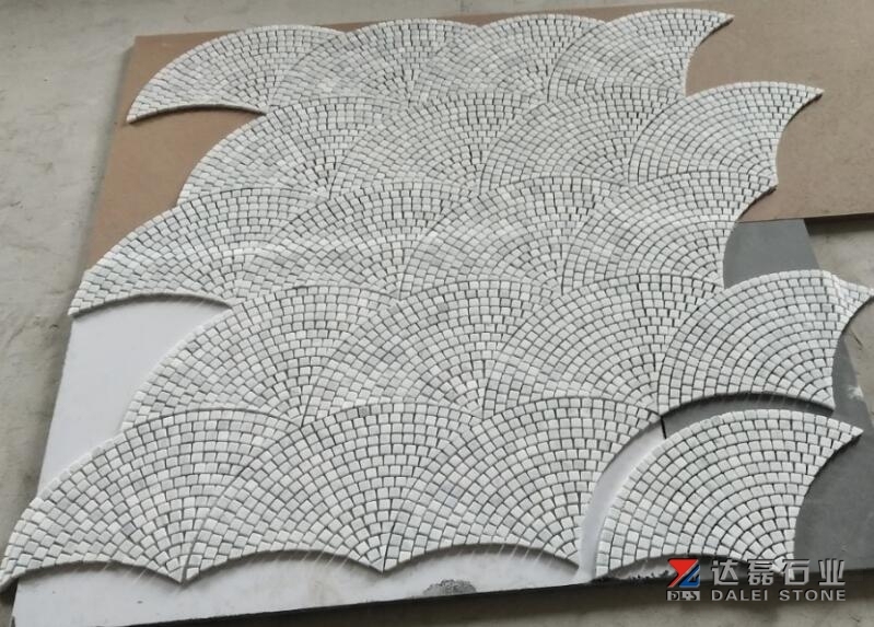 Carrara White Mosaic Tiles Polished