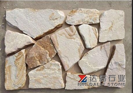 Double Color Sand Stone Slate Tiles Natural Surface