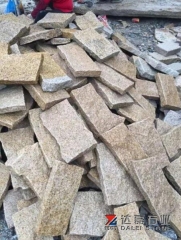 Rusty Yellow Granite G682 Splite Finish Way Loose Stone Wall Cladding