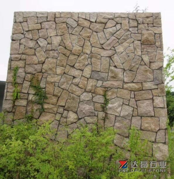 Rusty Yellow Granite G682 Splite Finish Way Loose Stone Wall Cladding