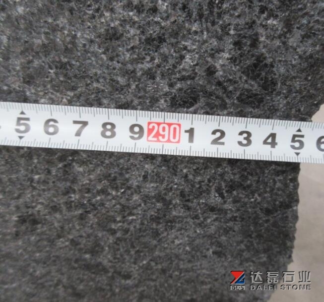 Angola Black Granite Small Slabs Flamed And Brush