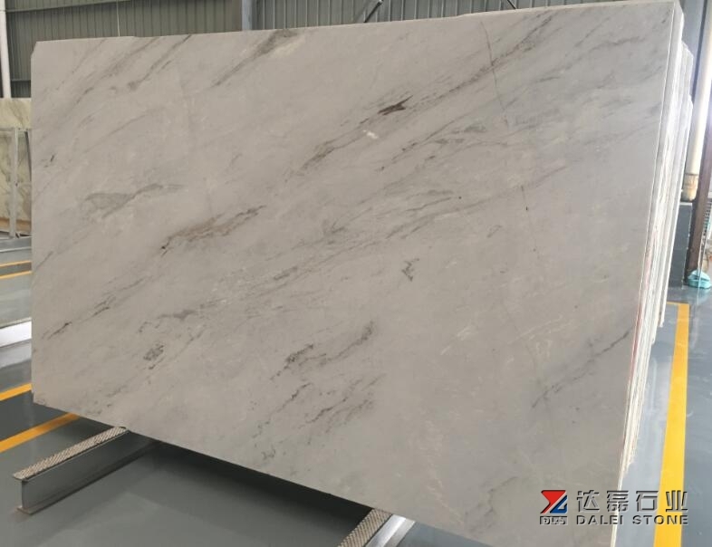 China Local White Marble Big Slabs Grey Veins