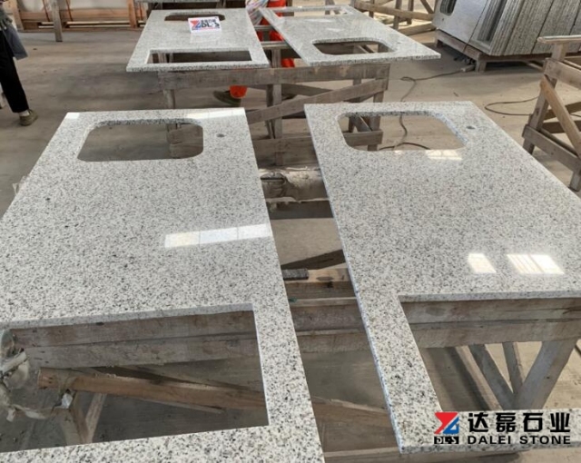 New G655 Granite Grey Color Countertops Bianco Wholesale Dalei Stone