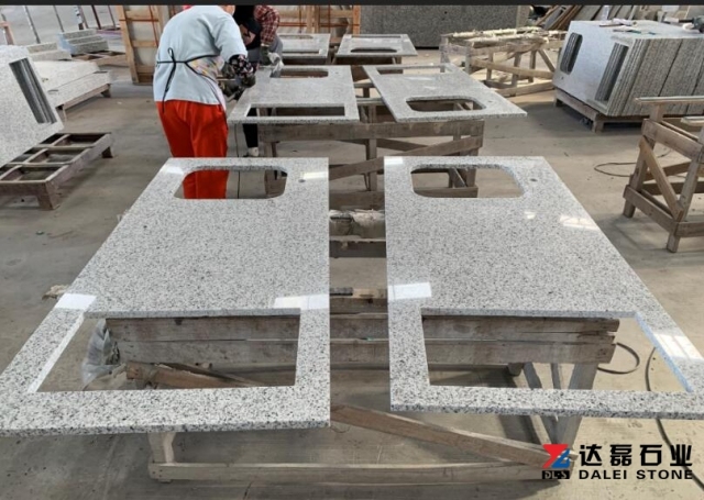 New G655 Granite Grey Color Countertops Bianco Wholesale Dalei Stone