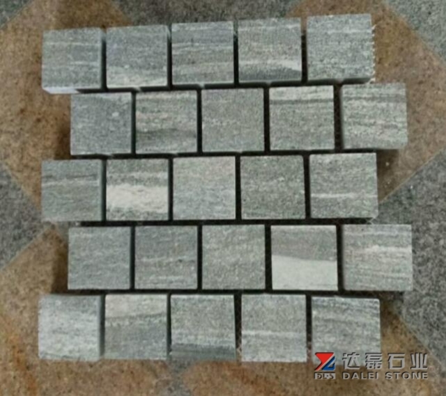 Natural Landscape grey granite Cube Stone Wholesale