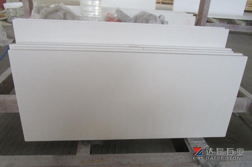 Dalei Engineered Stone Volaka White Quartz Stone Slabs Tiles