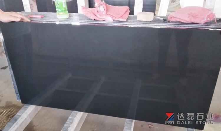 Dalei Engineered Stone Pure Black Quartz Slabs