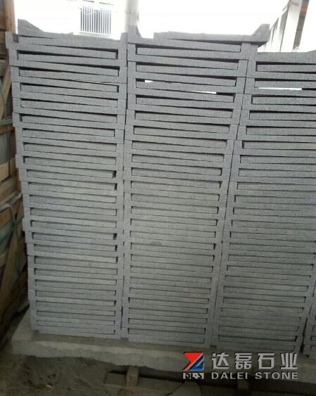 Original G654 Swimming Coping Tiles Flamed One Long Bullnose Flamed