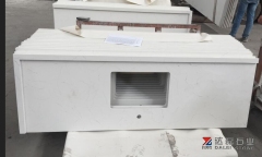 White Carrara White Quartz Stone Slabs Quartz Countertops