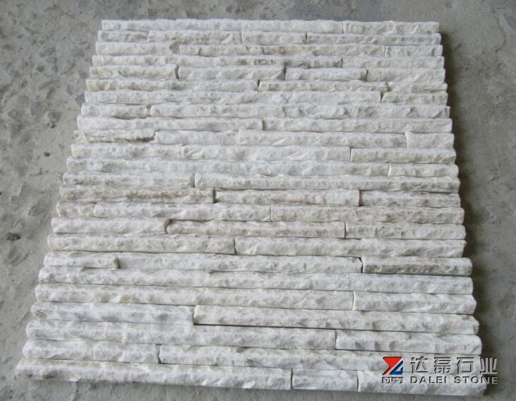 Yellowish White quartz waterfall Panel
