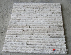Yellowish White quartz waterfall Panel