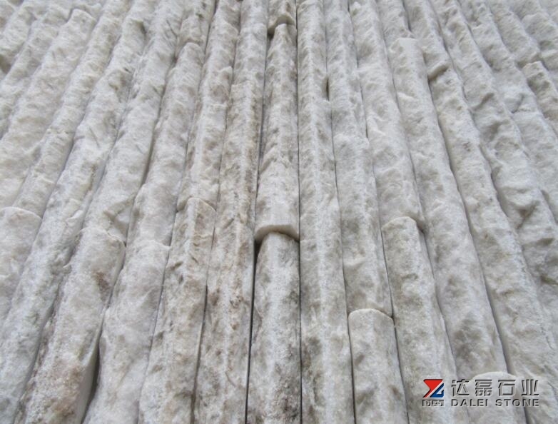 Yellowish White quartz waterfall Panel
