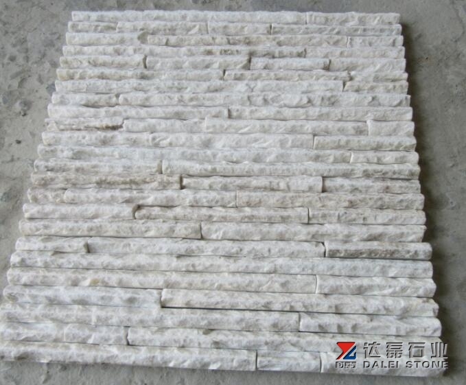 Yellowish White quartz waterfall Panel