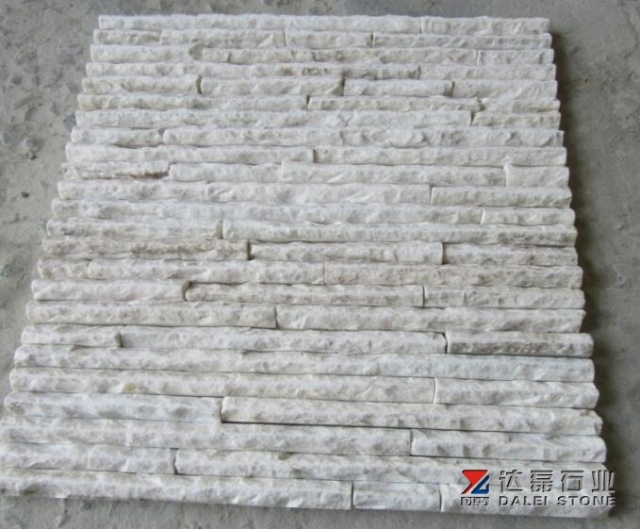 Yellowish White quartz waterfall Panel