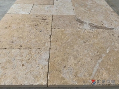 Beige Marble Tiles French Pattern Antique Finish Way