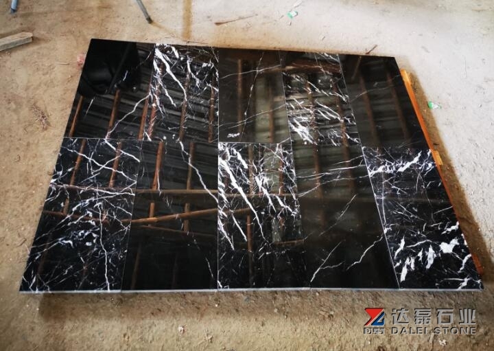 Black Marble Nero Marquina Marble Tiles With White Lines