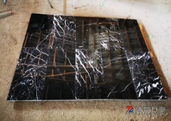 Black Marble Nero Marquina Marble Tiles With White Lines