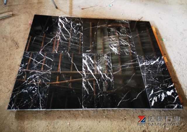 Black Marble Nero Marquina Marble Tiles With White Lines