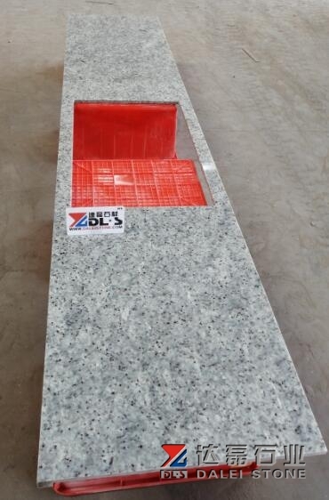 Huana White Granite Countertops With Sinks Eased Edge Polished
