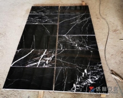 Black Marble Nero Marquina Marble Tiles With White Lines