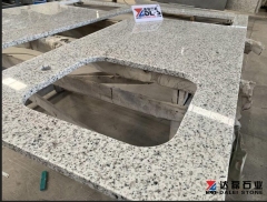 White Grey Sesame Granite Countertops Sink