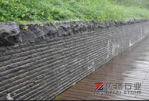 Black Basalt Paving Stone Natural Surface Way For Wall Cladding