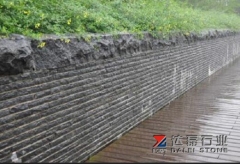 Black Basalt Paving Stone Natural Surface Way For Wall Cladding