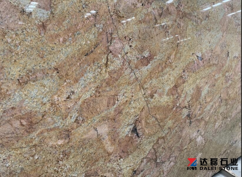Imperial Gold Granite Big Slabs Granite Countertops Polished